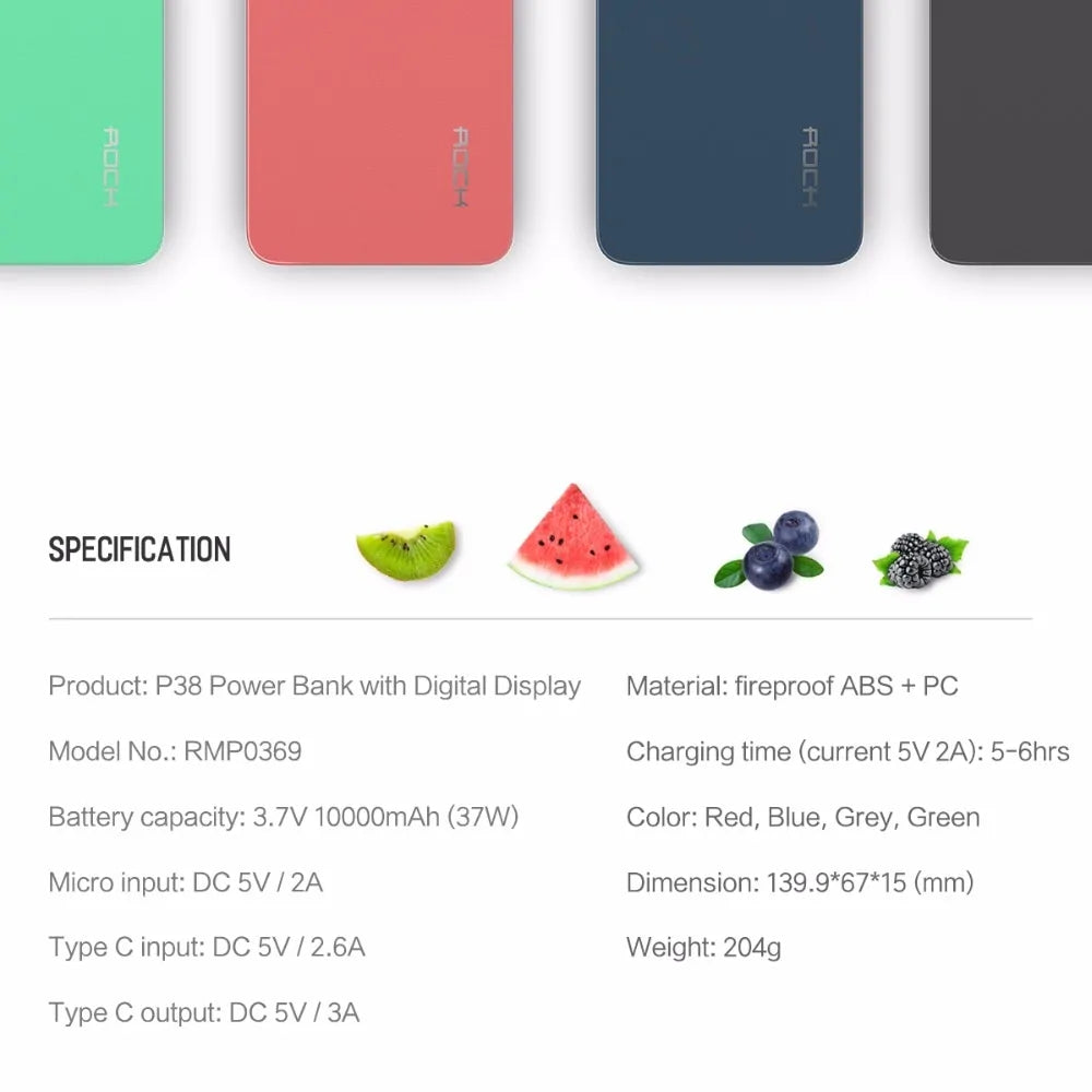Mini Power Bank Fast Charging Portable Charger External Battery Pack